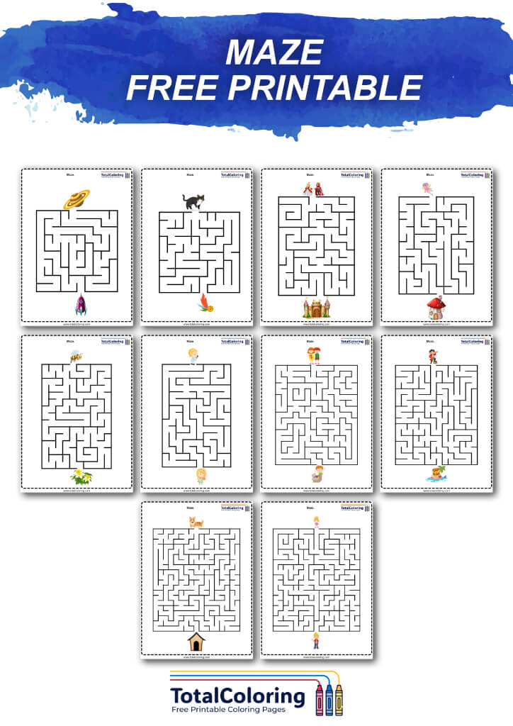 Free Printable Mazes (PDF)