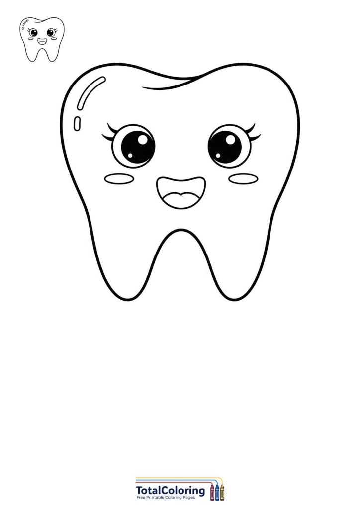 teeth free printable coloring pages