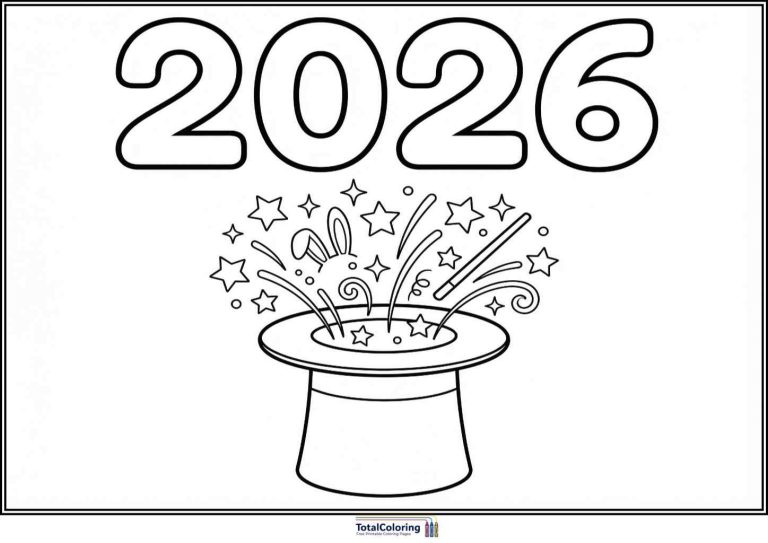 2026 coloring pages. Free printable PDF - TotalColoring.com